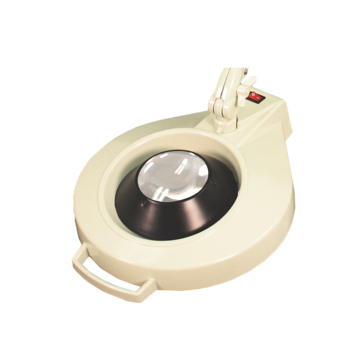 Dazor Circline Clamp Mount Magnifier Lamp 28 In Mc150 Almond 16 Diopter