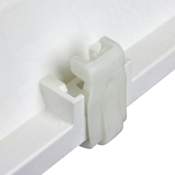 Vapor Tight and Clean Room LED Lighting Fixture Clip
