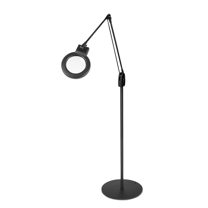 Gooseneck Floor Stand Magnifier Lamp Magnifyng Light 5X Diopter