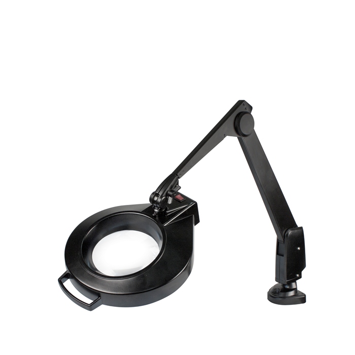 Dazor Circline Clamp Mount Magnifier Lamp 28 In Mc150 Black 3 Or 5 Diopter