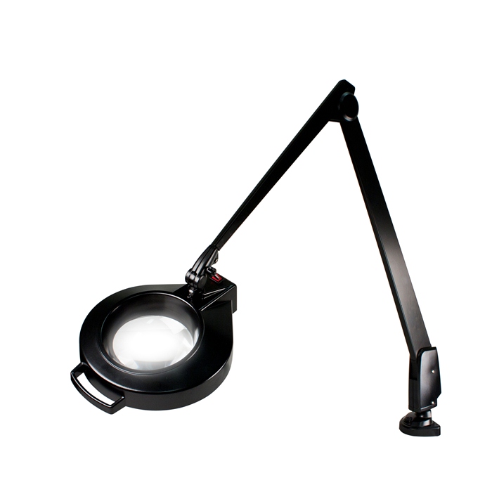 Dazor Circline Clamp Mount Magnifier Lamp 42 In Mc200 Black 3 And 5 Diopter