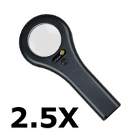 LED Hand-Held Lighted Magnifier (2.5X)