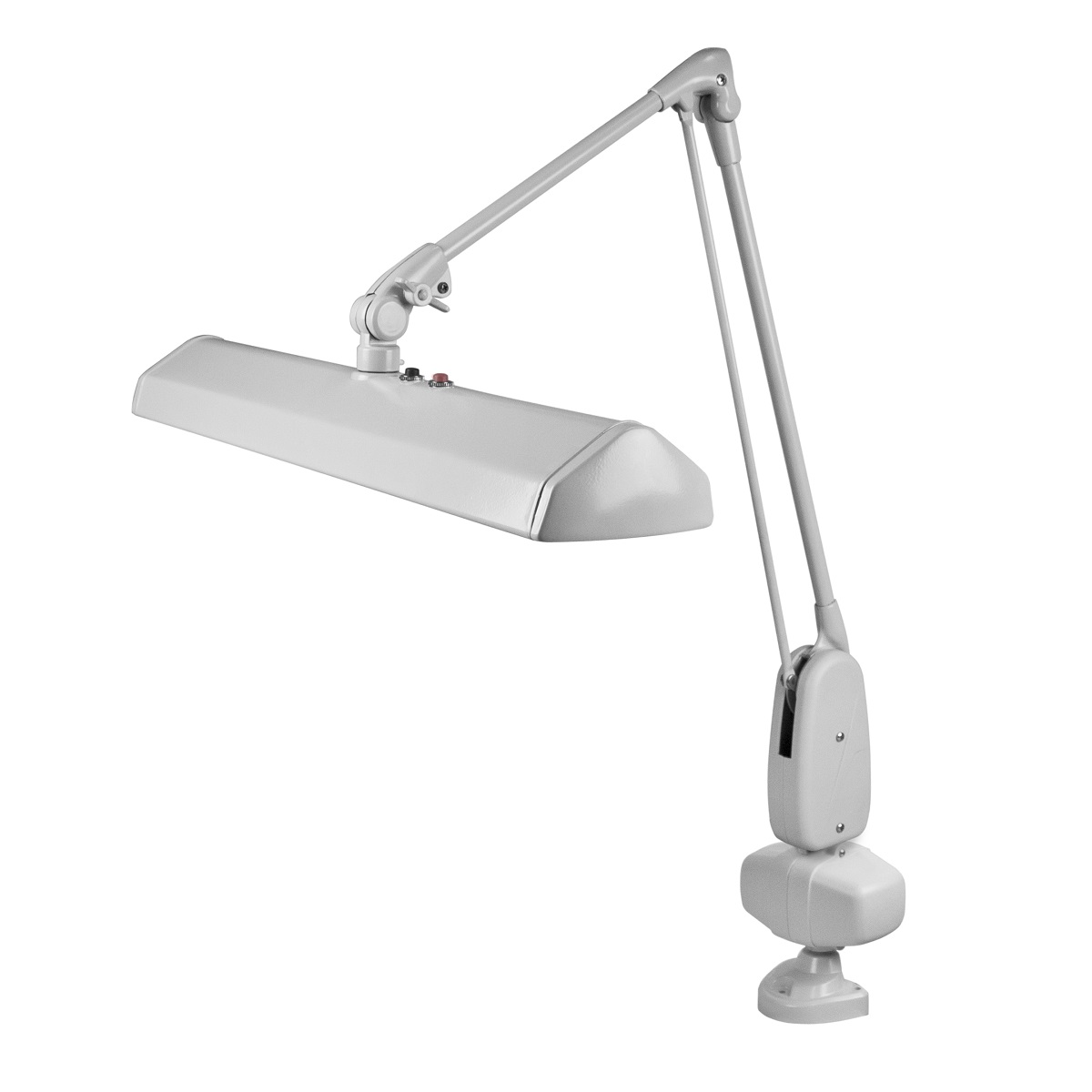DAZOR 3 BULB JEWELERS LAMP W// CLAMP FLOATING ARM BLACK DAYLIGHT FLUORESCENT
